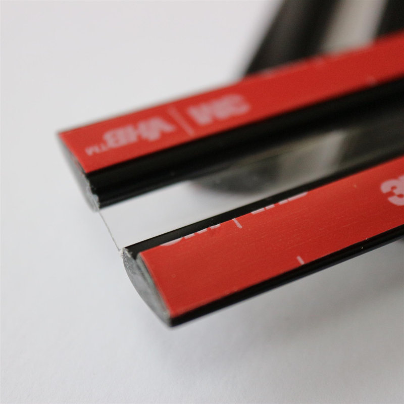 Black 1150mm Acrylic Flexible Hinges - No Glue Required Low Profile Plexiglass, Continuous Acrylic Piano Hinges