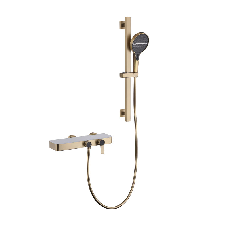 Modern Multifunctional Thermostatic Shower Set Simple Hot And Cold Knob Shower Set Two-Function Bathtub Faucet Set