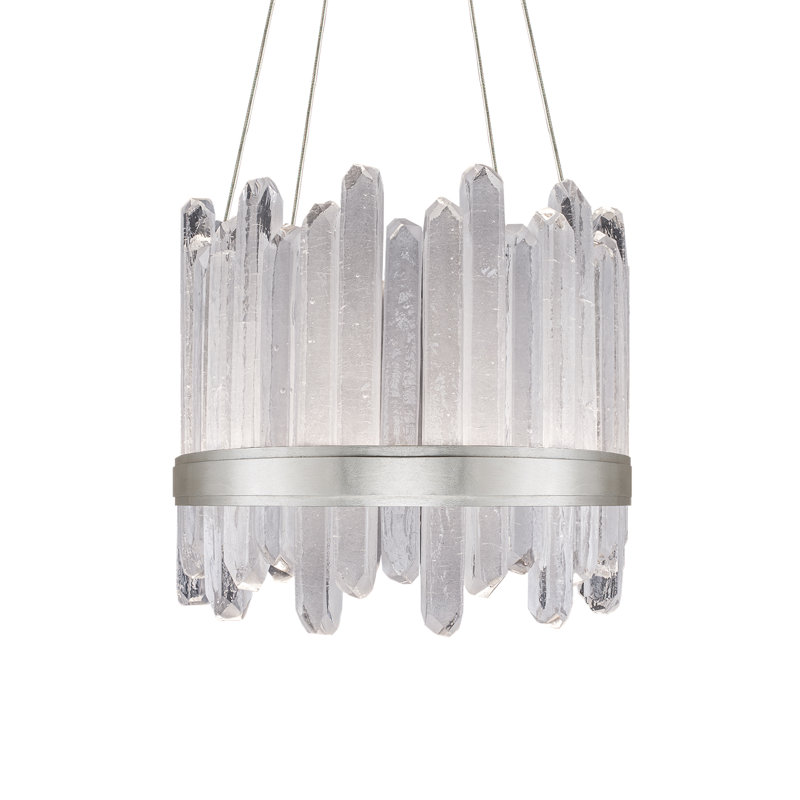 Lustre rond 21 po Lior, 3000, Argent