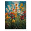 Ciel, fleurs sauvages dans un pré III - Botanicals, art mural sur bois de pin naturel-1833835627