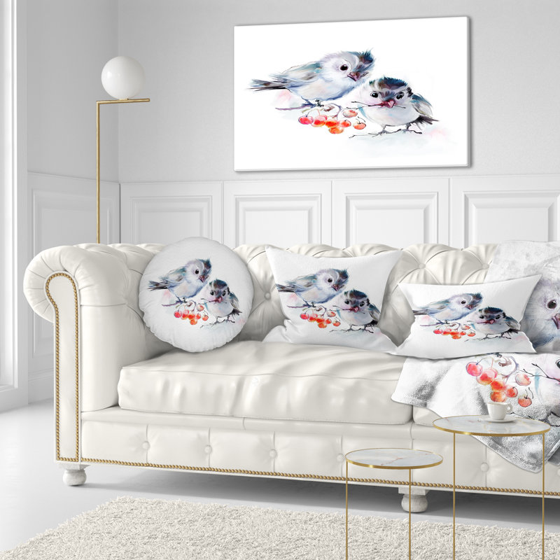 Coussins d’animaux sur branche avec baies lombaires