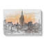 Yellow New York Skyline in Abstract - Wrapped Canvas-55303715