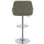 Ensemble de 4 tabourets de bar Aryelle, tabourets réglables à hauteur de comptoir avec dossier et accoudoirs, chaises de bar pivotantes modernes avec repose-pieds, tabourets de cuisine en polyuréthane revêtus d'îlot de cuisine, gris-1058920762-1062141150