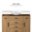 Meuble-lavabo 48 po en chêne clair. Armoire de rangement abondante - 2 portes à fermeture douce et 6 tiroirs-1761972033