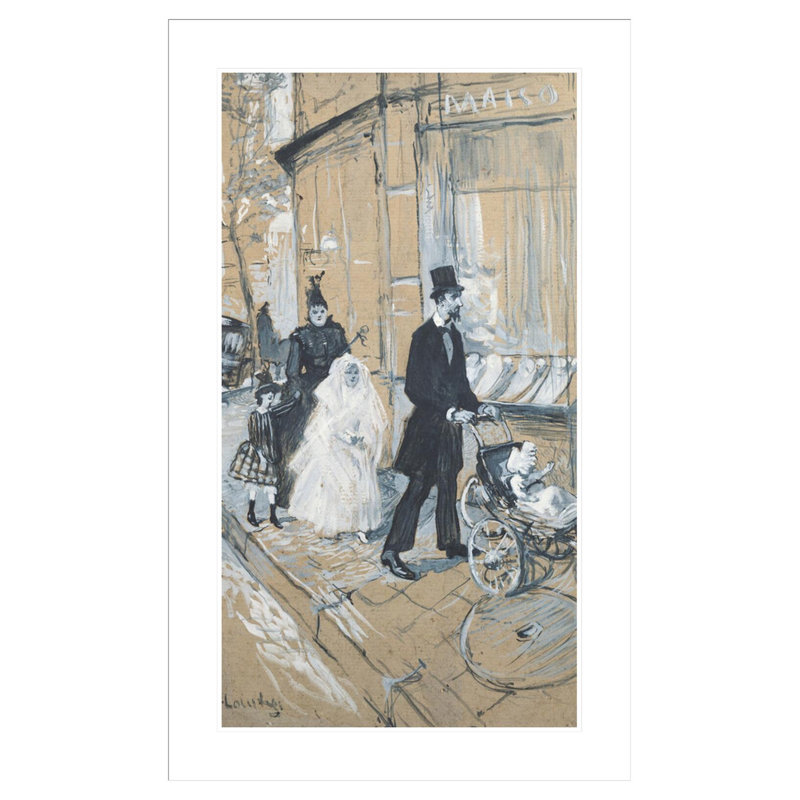 «First Communion Day» par Henri de Toulouse-Lautrec, impression giclée encadrée, H 41,5 po x l 25,97 po