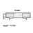 Nordic style solid wood TV cabinet