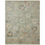 Amaris Sage Whisper Hand-Knotted Wool Area Rug
