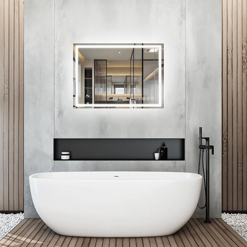 Miroir de salle de bain Carlecia, 24 po x 36 po
