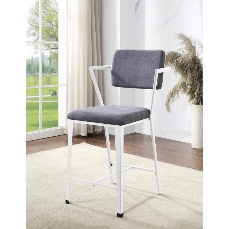 Chaise à hauteur de comptoir Cargo, Blanc