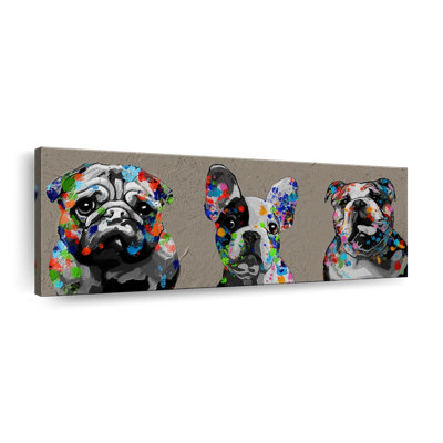 Bulldogs sur toile