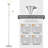 71" 2-Light Torchiere Floor Lamp with LED Bulbs-1087444762