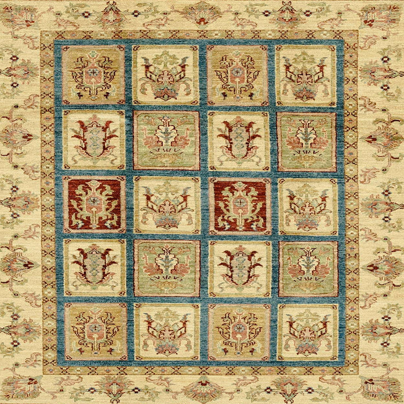 Abstract Indoor Rug, Square 4'