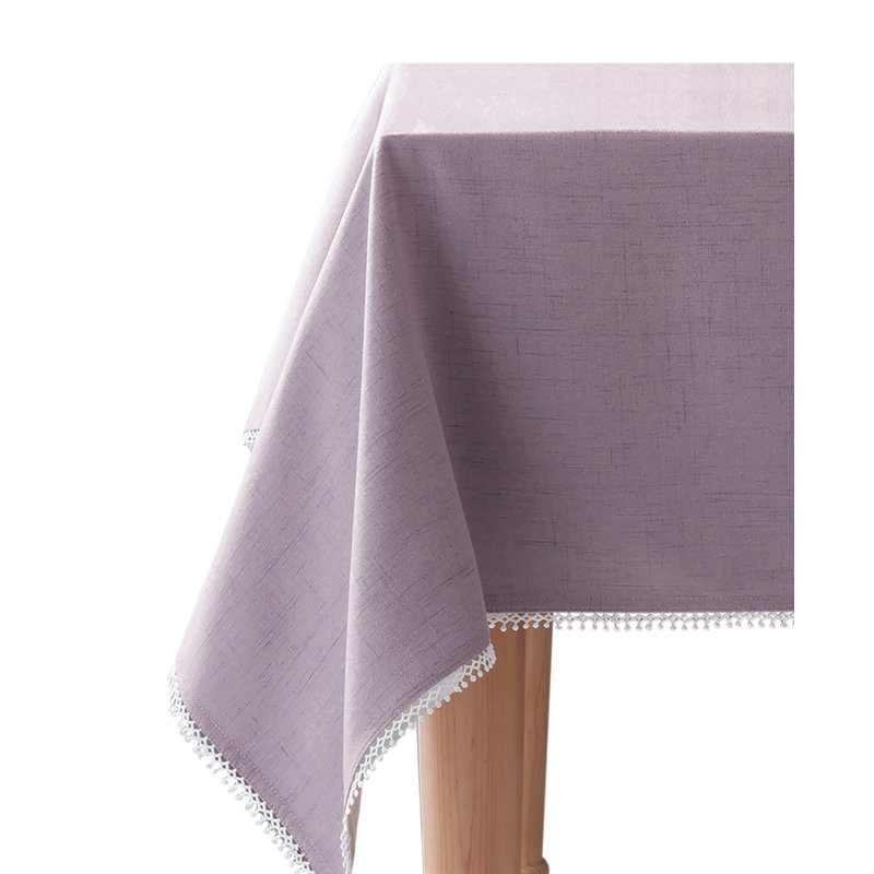 Lenox French Perle Solid Tablecloth, 60"X84" Rectangle, Violet