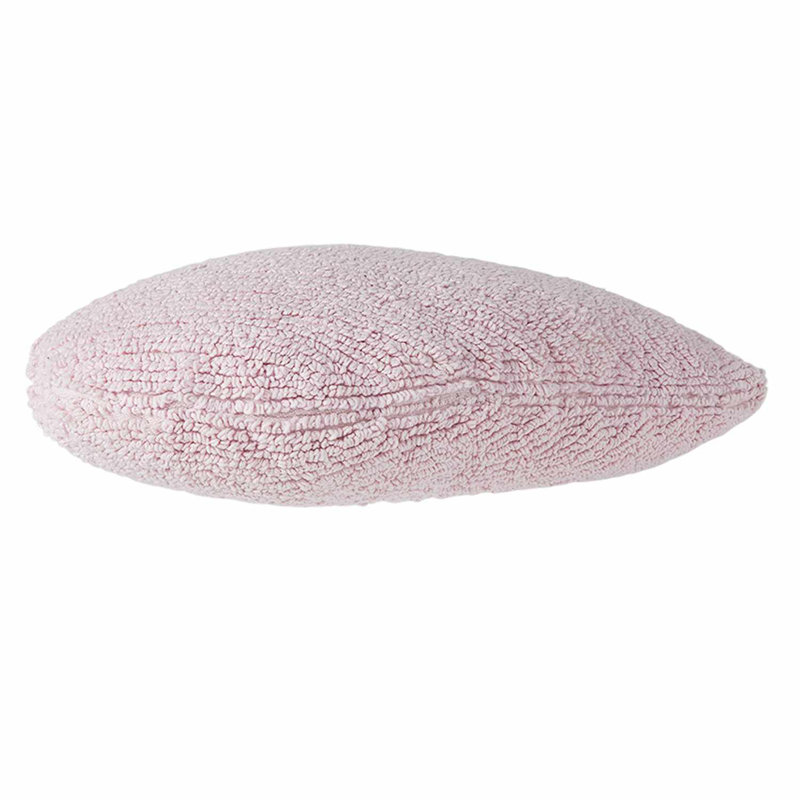 Heart Solid Colour Cotton Blend Reversible Throw Pillow