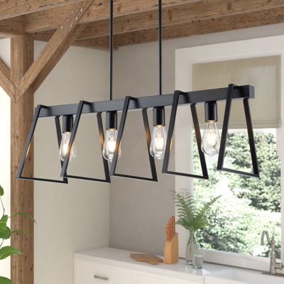 Lydell 4-Light Kitchen Island Linear Pendant