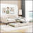 Upholstered Tufted Daybed with Trundle, Durable Linen Fabric and Spacious Storage for Modern Living Spaces