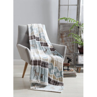 Country Home Hand Woven Heated Throw Blanket