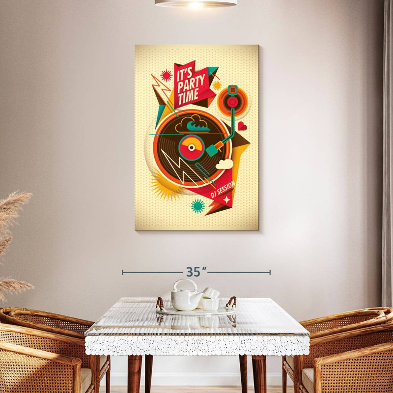 Abarca It's Party Time, 45" H x 30" W