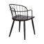 Chaise d'appoint mince pour espaces de salle à manger modernes