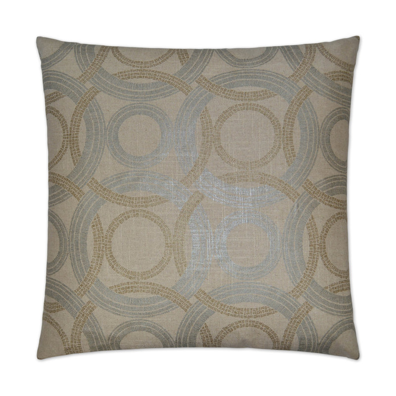 Radiant Rings Dots Reversible Throw Pillow, Bolster 14"H x 42"W