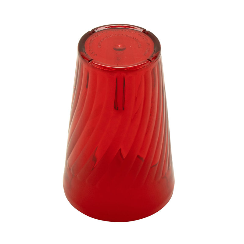 GET Gobelets en plastique incassables et sans BPA Tahiti, 24 onces, bleu (ensemble de 12), 16 oz, Rouge