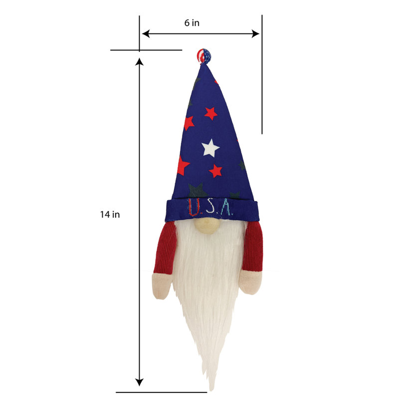 Décoration de couvercle de bouteille de vin USA Gnome