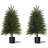 Artificial Cedar Trees Set Of 2, Realistic Faux Evergreen To...