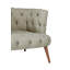 Élégant fauteuil à oreilles, structure en bois massif, 29,5 po x 30,3 po x 31,5 po | Tissu 100% polyester, facile à nettoyer | Couleur grise élégante, parfaite pour les salons modernes ou rustiques, sièges confortables pour la décoration intérieure-621839016