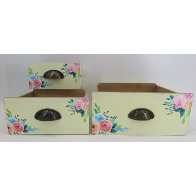Alrick 3 Piece Manufactured Wood Decorative Box Set