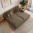 4-Piece Upholstered Camel Corduroy Modular Sectional Sleeper Sofa Set With Armchairs & Removable Ottomans-2132590695