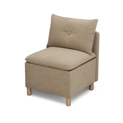 Chenille Upholstered Storage Bench