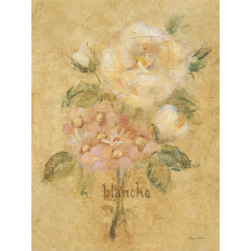 Blanche sur toile, H 16 po x l 12 po