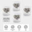 Ensemble de 4 pièces 12 oz. Ensemble de verres en verre Elephant Whiskey