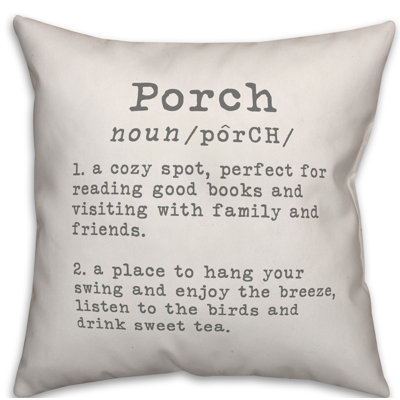  Coussin décoratif intérieur / extérieur Porch