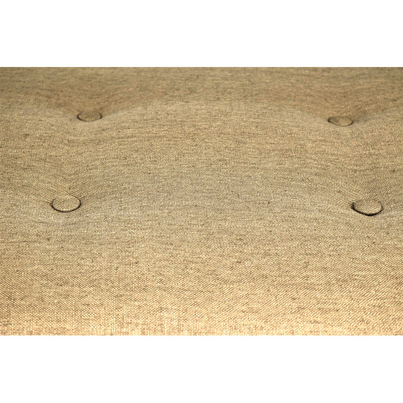 Gaither Polyester Upholstered Storage Bench, Camel