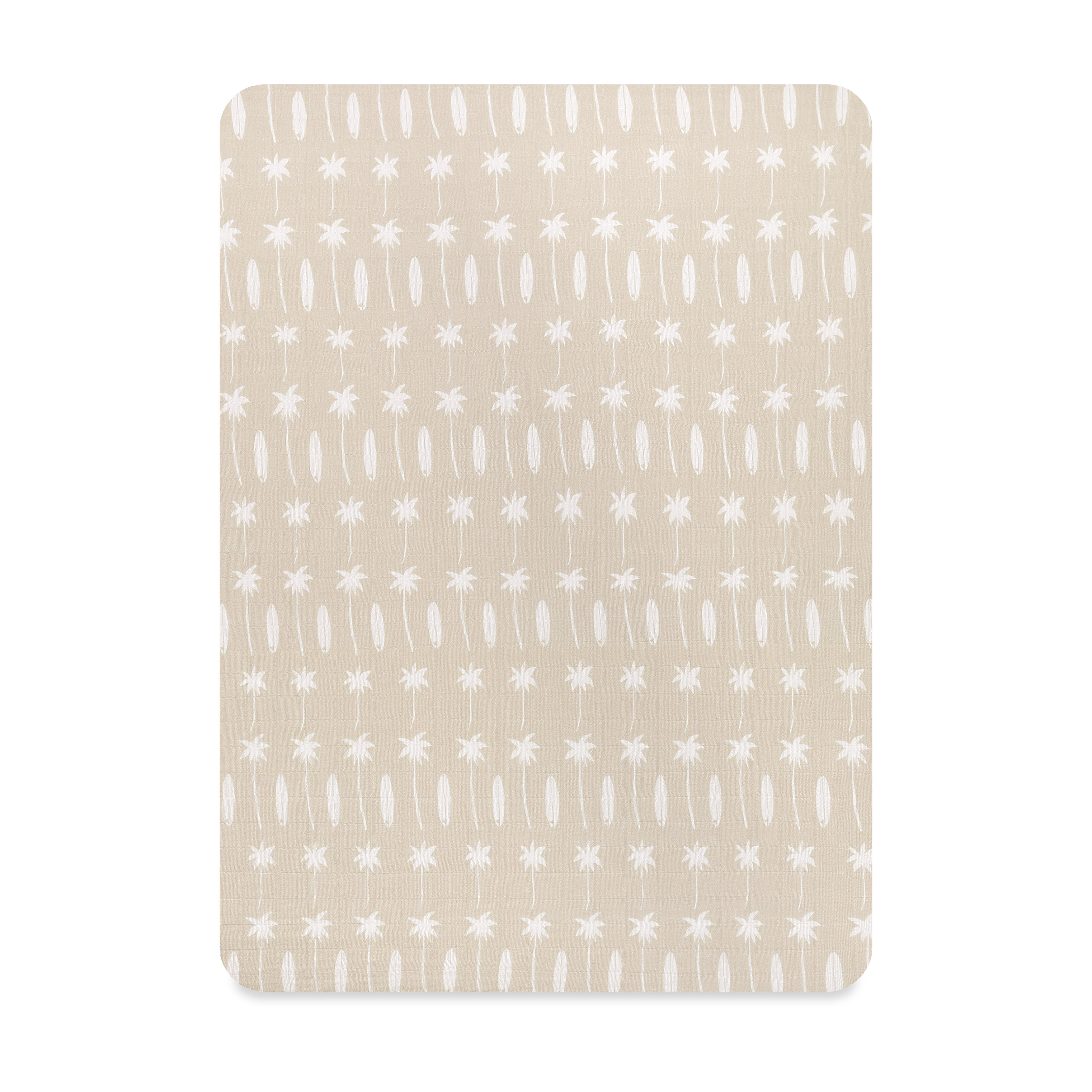 Babyletto Organic Cotton Midi Crib Sheet – GOTS-Certified, 360° Fitted, Ultra-Soft Muslin, Matcha Green
