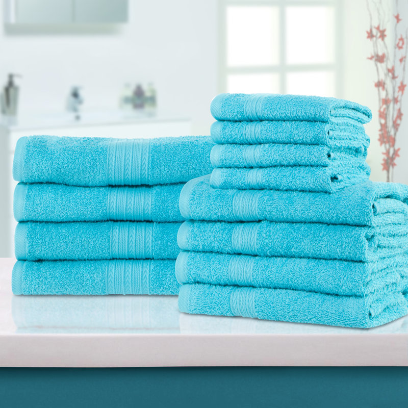 Terrycloth Bath Towels, Turquoise