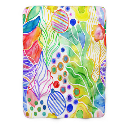 Vivid Expression - 1 Piece Premium Sherpa Blanket