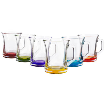 LAV - Zen+ Glass Coffee Mugs - 225ml - Multicolour Base