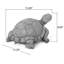 Statue tortue d'extérieur, gris foncé, sans assemblage requis