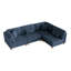 Canapé modulaire rembourré en velours côtelé l 120,6 po Seemab-381429507