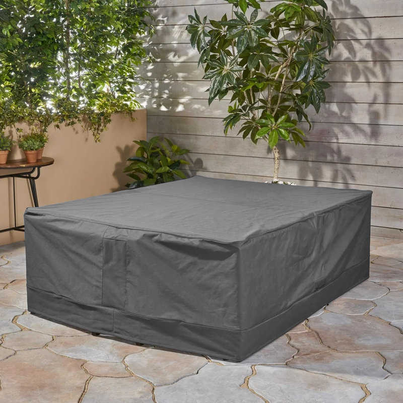 Steve Outdoor Cover, 28" H x 91" W x 91" D, Gray