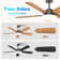 Ceiling Fans With Lights And Remote Control, 6 Speeds, Reversible Dc Motor, Quick-fit System, Dimmable Led For Bedroom Living Room Indoor Outdoor
