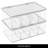 Stackable 8-Section Tea Storage Box - Tea Bag Organizers for Kitchen Cabinet, Countertop, or Pantry