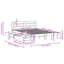 Bed Frame Without Mattress 140X190 Cm Solid Wood Pine-762677203-762677197