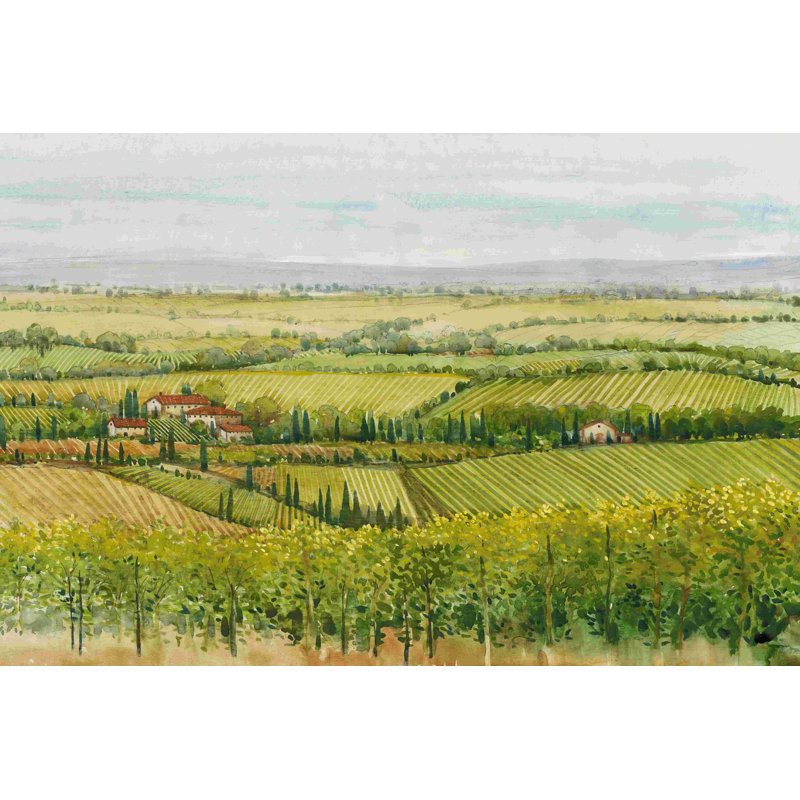 Vue du vignoble I, H 8 po x l 12 po