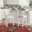 Tabouret de comptoir blanc Egisto