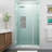 Belmore GS 44.25" - 45.25" W x 72" H Hinged Frameless Shower Door-105472386-105472389