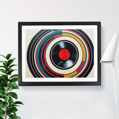 XH1022-9652X Vintage Vinyl Record Art Vol.3 Abstract - Single Picture Frame Print