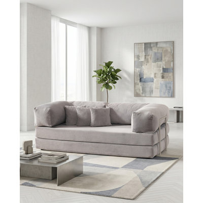 Canapé modulaire en velours gris